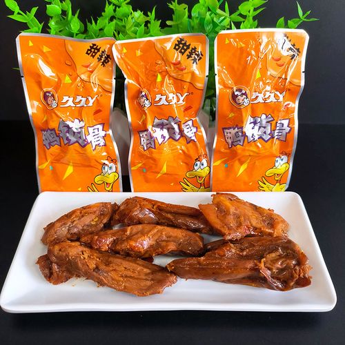 久久丫甜辣鸭锁骨散装鸭肉类鸭架卤味熟食品麻辣风味小吃休闲零食